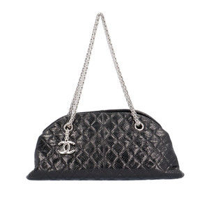 Chanel Python Shoulder Bag Black